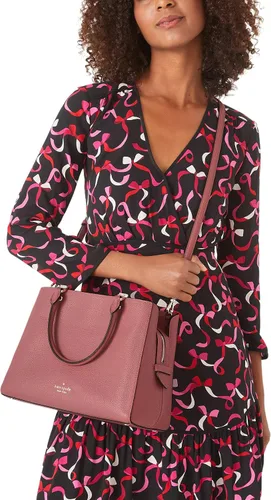 Vista 3 de Kate Spade - Bolso bandolera mediano Leila con triple compartimento, Pomegranate, M