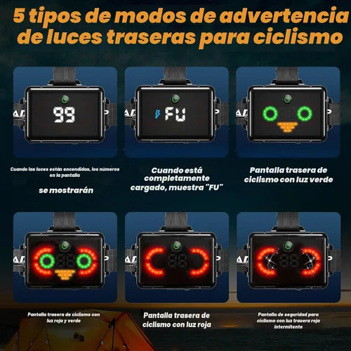 Vista 4 de High-end 220000 Lux Super Bright Headlamp 17 Modes 95H Long Standby