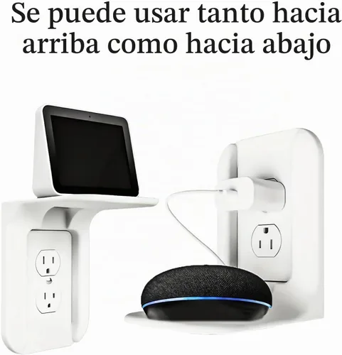 Vista 4 de Estante de salida, soporte de pared de baño con gestión de cables integrada, organizador de pared para decoración inteligente del hogar, ahorro