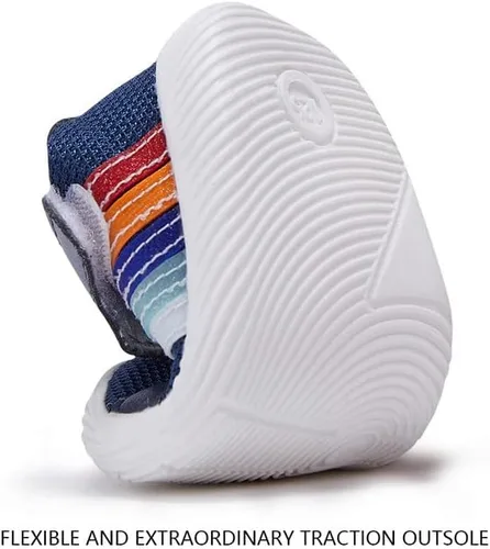 Vista 4 de BMCiTYBM Zapatos para bebé niño y niña, suaves, antideslizantes, ligeros, para caminar por el primer paso de 6, 9, 12, 18, 24 meses