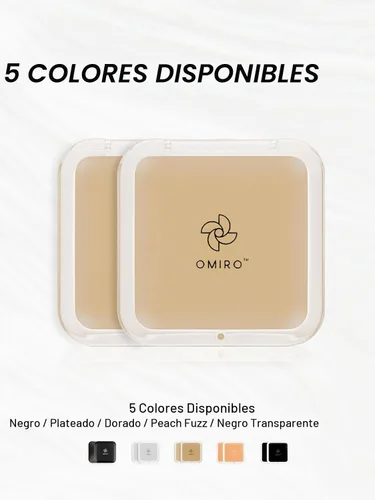 Vista 3 de OMIRO Espejo compacto con aumento de 15X, espejo pequeño de 3.5 pulgadas