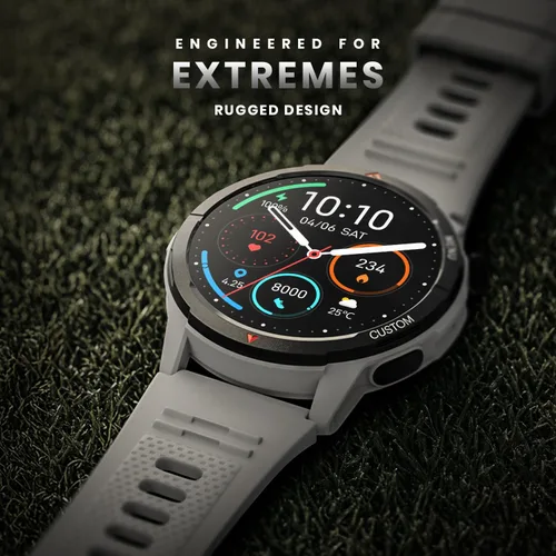 Vista 2 de Noise Endeavour 2 - Reloj inteligente resistente con IA Companion, GPS integrado, resistente a los arañazos, llamadas BT, AMOLED de 1.46 pulgadas