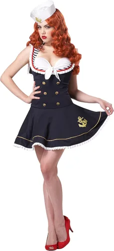 Vista 2 de California Costumes, disfraz de muñeca náutica, para mujer