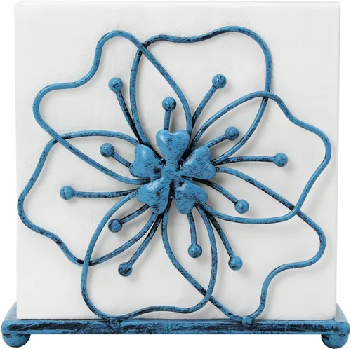 Vista 10 de OwlGift Servilletero de estilo floral, dispensador de pañuelos independiente, almacenamiento de servilletas para mesa de comedor, para el hogar