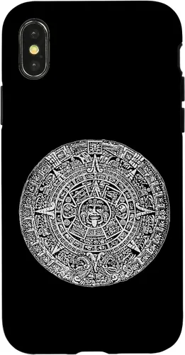 Vista 5 de Aztec Calendar Sun Stone Mexican Mayan Calendario Azteca Case for iPhone 17