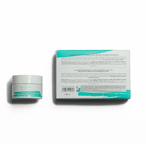 Vista 6 de COCUNAT - Wondermask - Mascarilla facial limpiadora - Desintoxica, exfolia y equilibra - Cierra y refina los poros - Piel grasa y mixta - Elimina