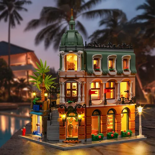 Vista 3 de LIGHTAILING Kit de iluminación LED para Lego Boutique-Hotel - Juego de luces LED compatibles con el modelo Lego