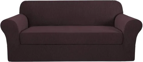 Vista 37 de H.VERSAILTEX - 2 fundas protectoras de licra suave Jacquard para respaldo de silla, lavable a máquina