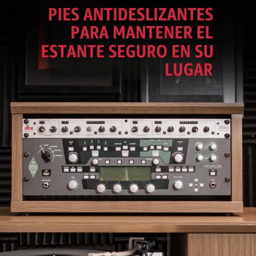 Vista 4 de Gator Frameworks Serie de Muebles Elite 2U Estante de Estudio de Escritorio de Madera en Acabado Negro Estándar (GFW-ELITERK-2U-BLK)