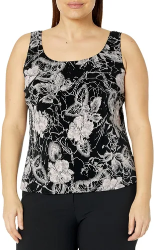 Vista 3 de Alex Evenings Conjunto de top y chaqueta para mujer