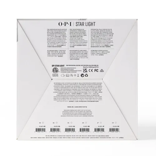 Vista 11 de OPI Lámpara de gel Star Light 3.0 Lámpara LED prémium para uñas de gel Resistente a caídas Curado uniforme Con placa de mano y cable
