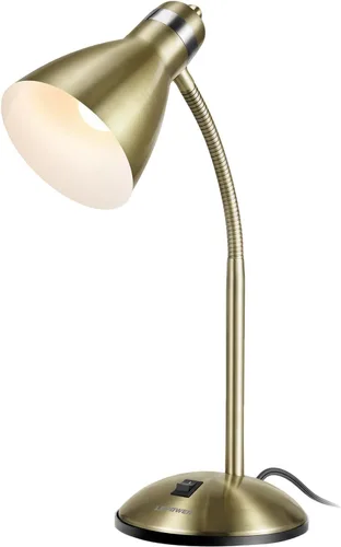 Vista 13 de LEPOWER Lámpara de escritorio de metal, luz de lectura ajustable de cuello Negro arena