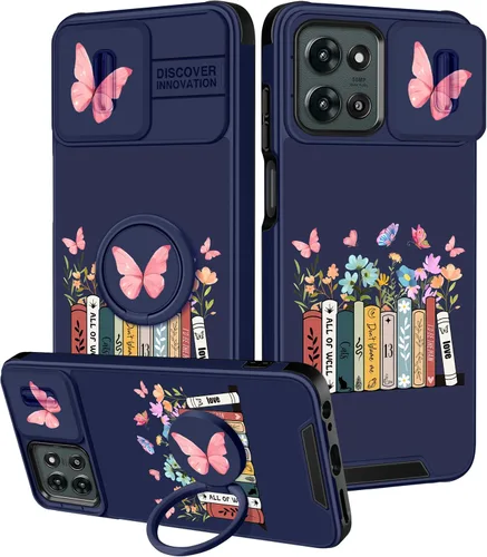 Vista 132 de Funermei Funda para Moto G Stylus 5G 2022, funda para teléfono con diseño de calavera de esqueleto para mujeres y niñas, diseño gótico, Como