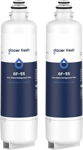 Vista 9 de GLACIER FRESH Filtro de agua de repuesto para refrigerador Bosch 11025825 Ultra Clarity Pro BORPLFTR50, compatible con KWF 2000, 12028325, 11032531