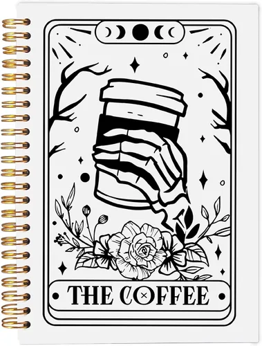 Vista 8 de Cuaderno gótico en espiral, diario gótico para parejas, cuaderno gótico para mujeres y hombres escritura, cuaderno de espiral para parejas de 8.3 x