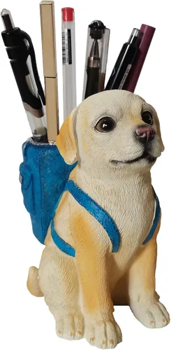 Vista 7 de Soporte para bolígrafo de perro para escritorio, regalos de bulldog francés para hombres, mujeres y niños, soporte único para lápices, divertido