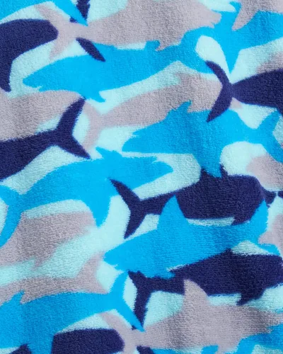 Vista 2 de Disfraz de pijama de una pieza con capucha de forro polar para niños, tiburones, dinosaurio, ninja cíclopes