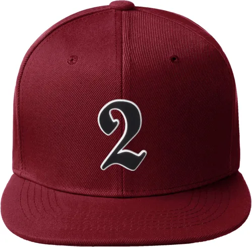 Vista 969 de Daxton Gorra clásica con visera de billete plano con letras del alfabeto inglés antiguo de la A a la Z