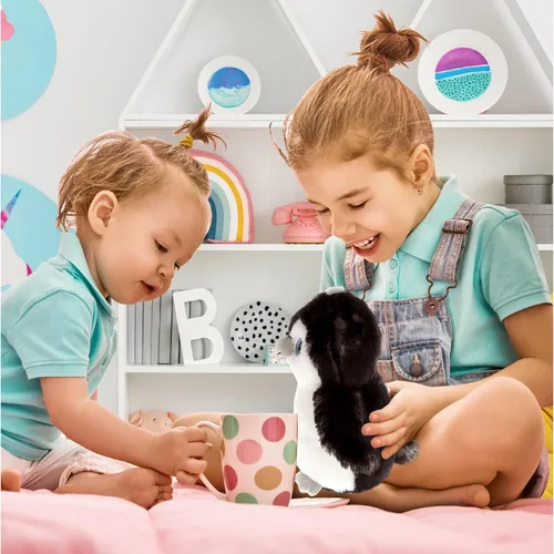 Vista 5 de DolliBu Peluche de pingüino gris, juguete de pingüino de peluche súper suave, animales marinos abrazables, relleno de felpa, lindo juguete esponjoso