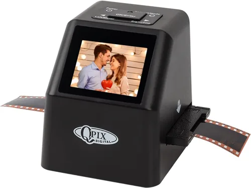 Vista 9 de Escáner de película digital, alta resolución de 16 MP con pantalla LCD de 2.4 pulgadas, 4 en 1 convierte 1.378 in/135 diapositivas y negativos