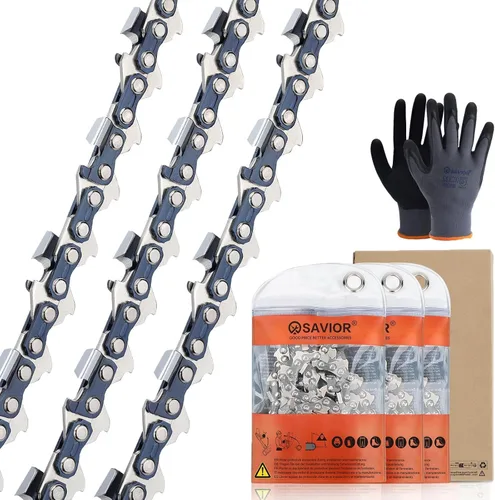 Vista 9 de Savior 4Pack GTA 26 Cadena de Motosierra Mini de 4 Pulgadas de 1/4" LP.043" de Calibre 28 Enlace de Transmisión para Podadora de Hojas Stihl GTA 26