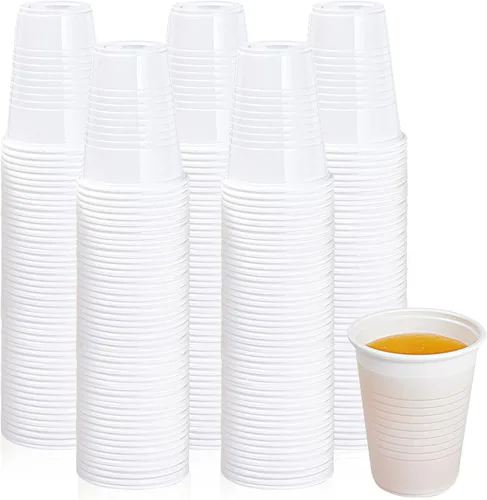 Vista 10 de Lilymicky Paquete de 500 vasos de plástico desechables de 3 onzas, vasos de baño de plástico de 3 onzas, pequeños chupitos de fiesta de gelatina