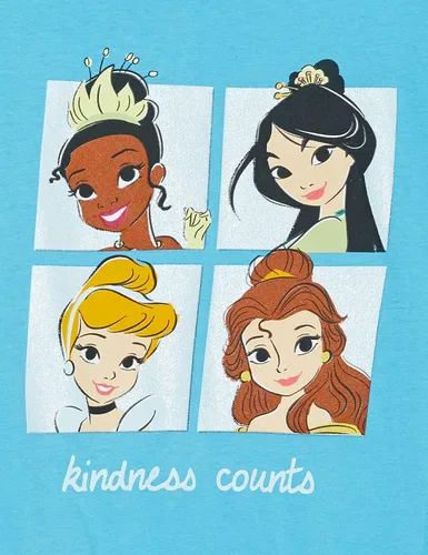 Vista 2 de Disney Camiseta Princess para niñas, Cenicienta, Belle, Tiana