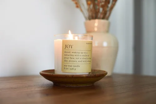 Vista 3 de Paddywax Scented Candles Mood Collection - Vela fragante en caja en recipiente de vidrio, 8 onzas, Joy