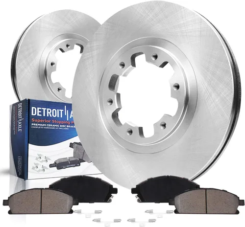 Vista 20 de Detroit Axle - Kit de freno delantero para Mazda 3 2004-2013, Mazda 5 2006-2015, 2010-2013 3 Sport, 2011 2012 Rotores de frenos y pastillas de freno