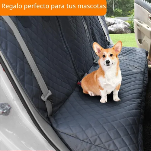 Vista 8 de Honest - Fundas de asiento de coche para perro, funda de asiento de perro con solapa lateral para automóviles, camiones y SUV, funda impermeable