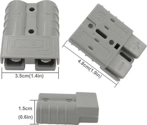 Vista 5 de COMeap Conector de panel solar para Anderson 10AWG, compatible con MC-4 a 50A/600 V Anderson Cable de extensión de carga para generador solar