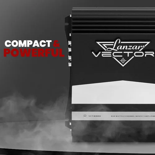 Vista 5 de Lanzar Jovial - Amplificador estéreo para automóvil de 2 canales, 36 W, alta potencia, sonido de audio de 2 canales, caja de amplificador de altavoz