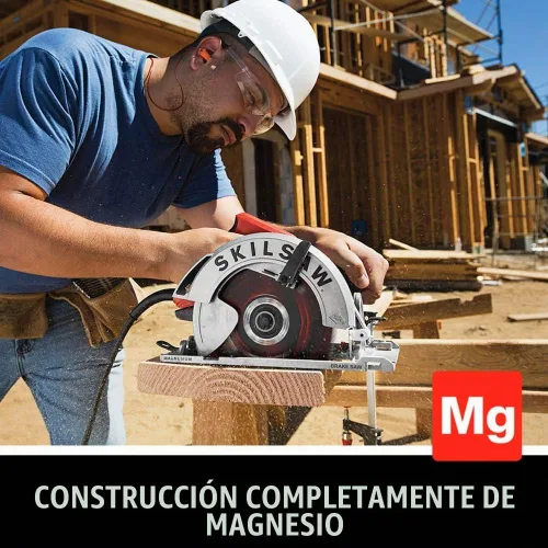 Vista 3 de SKILSAW SPT67WMB-01 Sierra circular de magnesio de 15 amperios 7-1/4 pulgadas con freno