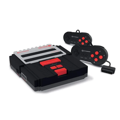 Vista 3 de Hyperkin RetroN 2 Gaming Console for Super NES NES (Black)
