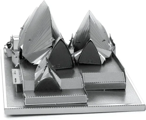 Vista 4 de Fascinations Metal Earth Sydney Opera House Building 3D Kit de modelo de metal