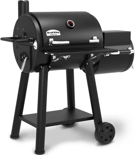 Vista 3 de Broil King 955050 Regal Charcoal Offset 400 Ahumador y Parrilla, Negro