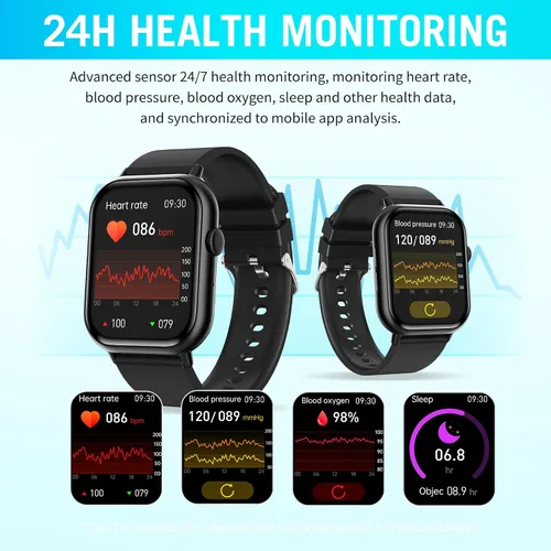 Vista 4 de Relojes inteligentes para hombres y mujeres (respuesta/hacer llamadas), 2.01 pulgadas, pantalla HD, reloj de seguimiento de actividad física
