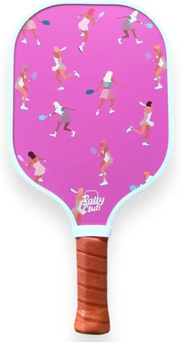 Vista 5 de Rally Club Paletas de pickleball para hombres y mujeres Núcleo compuesto de panal de fibra de carbono Ligero duradero Diseño único elegante