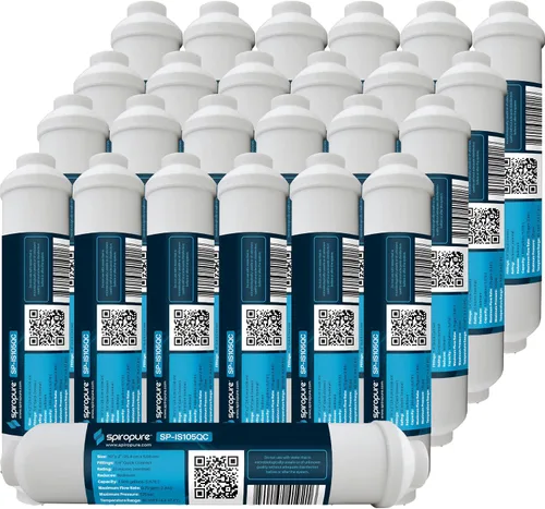 Vista 15 de SpiroPure SP-IC100 Filtro de agua en línea NSF Carbon con 1/4" FNPT, 2" x 10