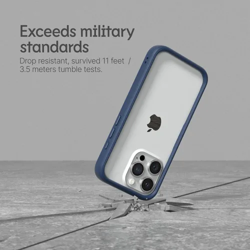 Vista 2 de RhinoShield Funda protectora Compatible con [iPhone 15 Pro Max] CrashGuard - Funda protectora de diseño delgado absorbente de golpes 3.5M / 11