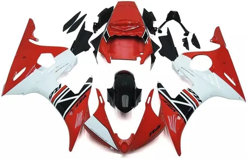 Vista 18 de Carenado para Yamaha YZF R6 2003-2005 y YZF R6S 2006-2009 (06 llamas rojas)