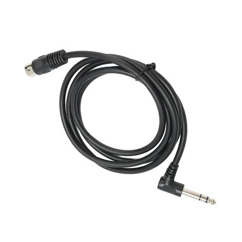 Vista 6 de Goshyda Cable de 1/4 de pulgada a DIN de 5 pines, 90 grados 0.250 in macho a MIDI 5pin macho TRS cable de audio estéreo para altavoz, amplificador