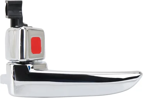 Vista 148 de TRQ Manija de puerta interior delantera izquierda cromada y negra para el lado del conductor compatible con Ford F-150 2012-2014