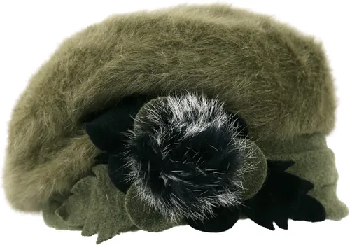 Vista 29 de VECRY - Gorro 100% de lana para mujer, boina de fieltro tipo campana, gorro de vestir para invierno