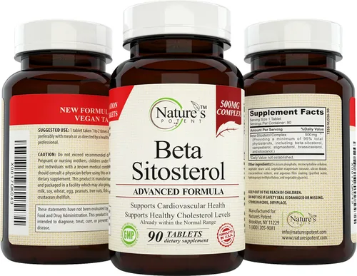 Vista 5 de Nature's Potent Suplemento de próstata beta sitosterol (500 mg) para hombres - Apoya la micción frecuente, la salud de la próstata y los niveles