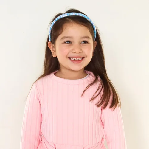 Vista 6 de FROG SAC 4 diademas para niñas – Diadema con purpurina para niños, bandas finas para la cabeza de niña pequeña, accesorios para el cabello de niños