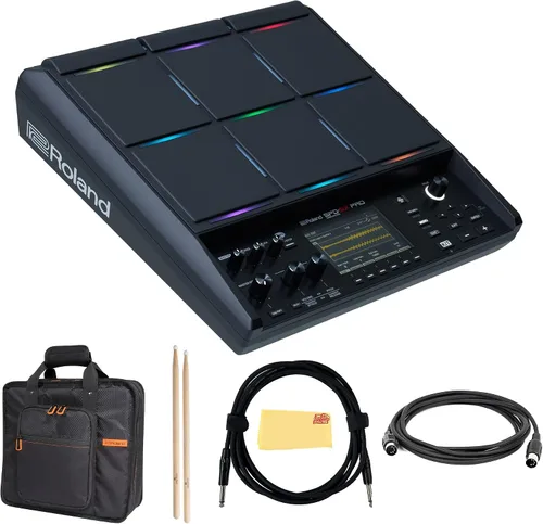 Vista 13 de Roland SP-404MKII Paquete creativo de muestreador y efector con cable MIDI, cable de instrumento y paño de pulido de Austin Bazaar