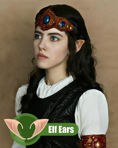Vista 15 de Orejas de elfo Pixie de hadas para cosplay, disfraz de fiesta, accesorios de mascarada para Halloween, Navidad (2 pares)
