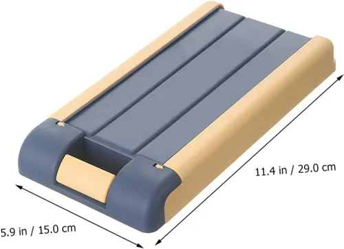 Vista 2 de EXCEART Caja de almacenamiento con cajón, cajón de almacenamiento oculto, cajón de mesa oculto, bandeja de cajón autoadhesiva, bandeja para lápices