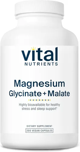 Vista 7 de Vital Nutrients Glicinato de Magnesio + Malato 120 mg Suplemento de Magnesio Vegano para Mujeres y Hombres Apoyo Muscular, Cardíaco y Óseo*